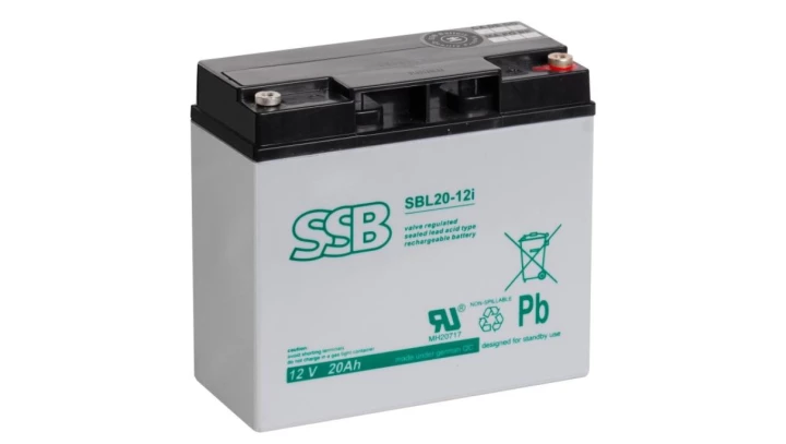 AKUMULATOR AGM SBL 12V-20Ah o żywotności 10-12 lat SBL20-12i