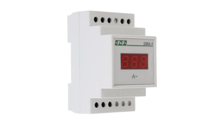 Cyfrowy wskaźnik wartości natężenia prądu jednofazowy 20A 3 moduły DMA-1 True RMS