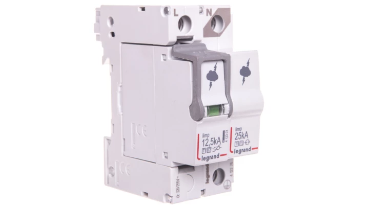 Ogranicznik przepięć Typ T1+T2 1P+N 12,5kA 1,5kV TT/TNS 412276