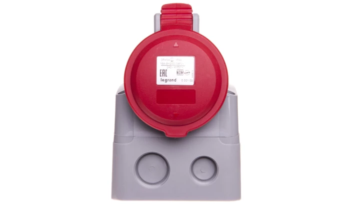 Gniazdo stałe 16A 5P 400V czerowne IP44 P17 TEMPRA PRO 555159