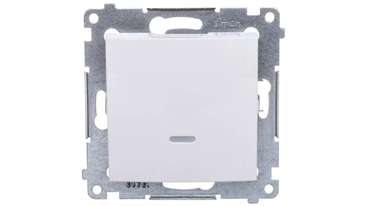 Simon 54 Łącznik jednobiegunowy z podświetleniem bialy DW1AL.01/11