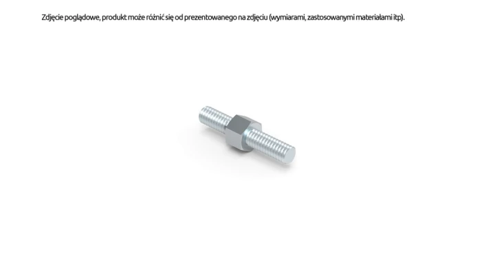 Łącznik prosty do mocowania uchwytu drążka do drążka izolacyjnego M 16mm cynowany 81.2 OC /98100201/