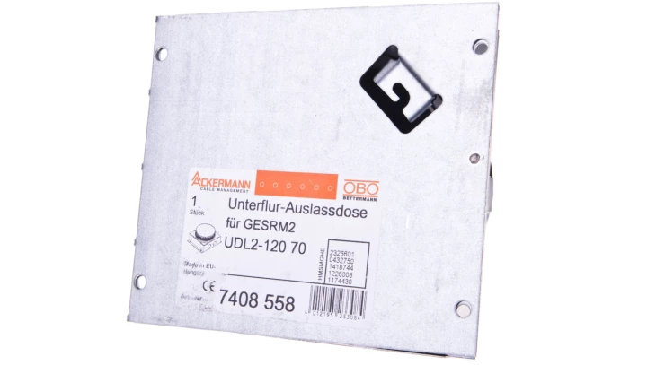 Puszka podłogowa do kaset zasilających GESRM2 UDL2-120 70 7408558