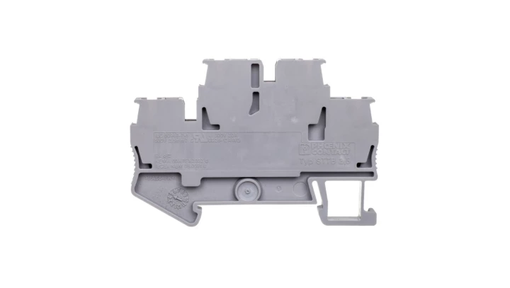 Złączka szynowa 2-piętrowa, 4 przewodowa 0,08-4mm2 szara STTB 2,5 3031270 kolor: szary