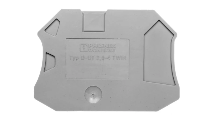 Pokrywa zamykająca 2,2x57,8x47,5mm szara D-UT 2,5/4-TWIN 3047141