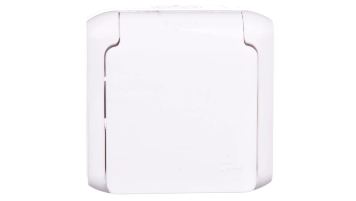 FORIX Gniazdo pojedyncze z/u 16A IP44 z przesłonami białe 782375