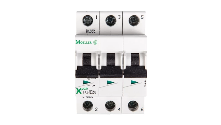 Wyłącznik nadprądowy 3P B 32A 15kA AC FAZ B32/3 278850