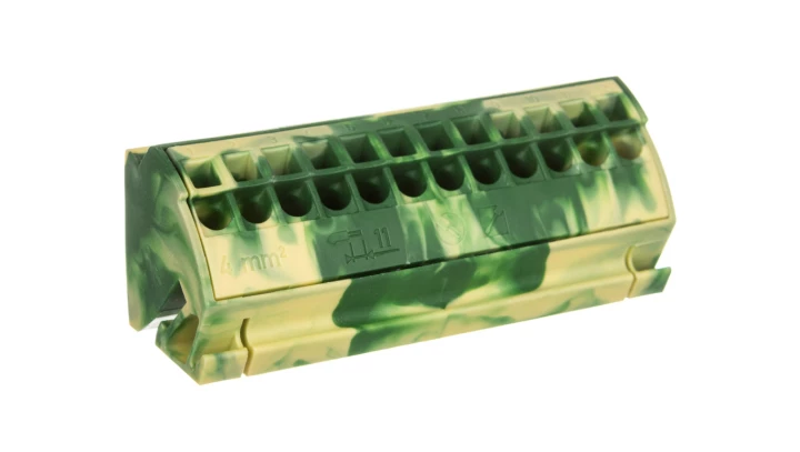 Blok potencjałowy PE 4mm2 żółto-zielony 812-100
