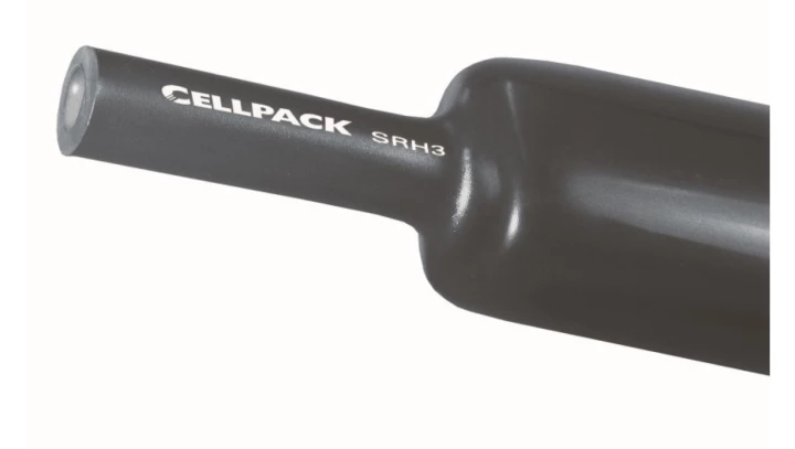 Rura termokurczliwa grubościenna bez kleju, czarna, SR3 45-12 1000mm, 127490 /10szt./
