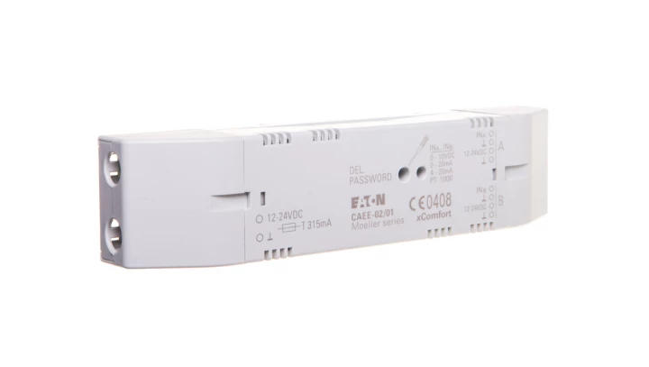 xComfort Nadajnik z wejściami analogowymi 0-10VDC, 0-20mA, 4-20mA, PT1000 CAEE-02/01 112240