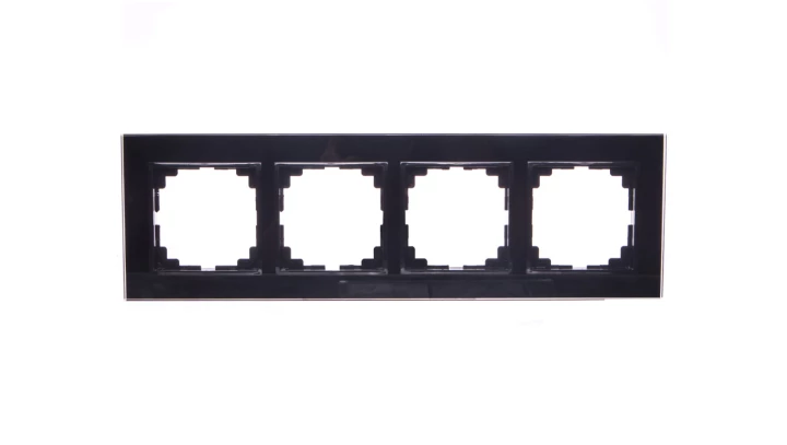 SENTIA Ramka poczwórna czarna 1474-61