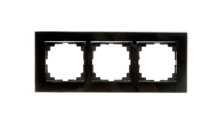 Sentia Ramka potrójna szklana czarna 1473-61