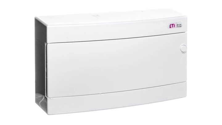 Rozdzielnica modułowa 1x18 natynkowa drzwi białe / IP 40 400V AC / ECT18PO-s 001101071