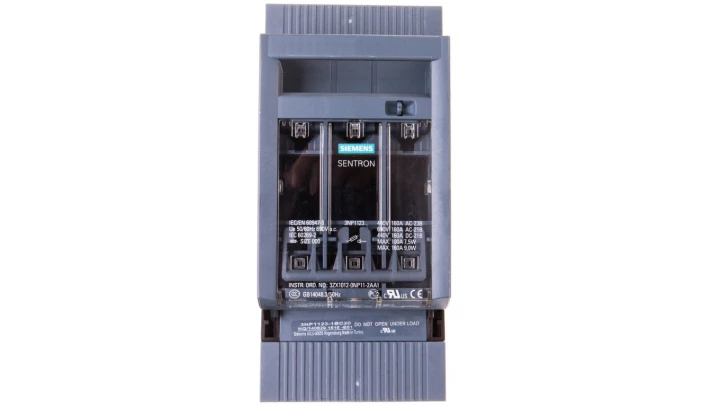 Rozłącznik bezpiecznikowy 3P 160A NH000 do montażu na szynach 60mm 3NP1123-1BC20