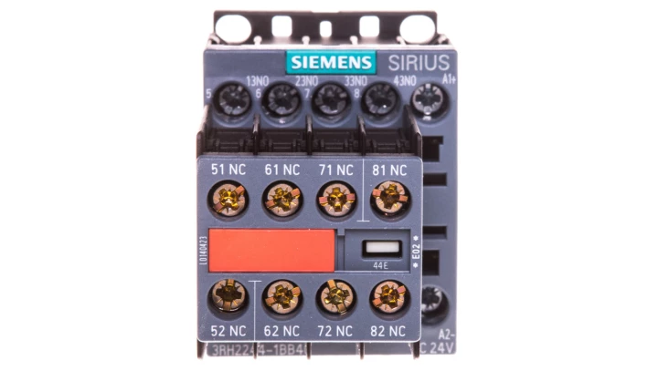 Stycznik pomocniczy 4Z 4R cewka 24V DC S00 montowane na stałe styki pom przył śrubowe SIRIUS 3RH2244-1BB40