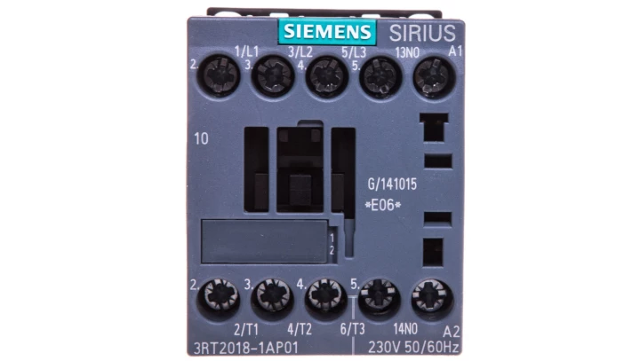 Stycznik mocy 16A 3P 230V AC 1Z 0R S00 3RT2018-1AP01
