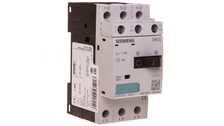Wyłącznik do przekładników napięciowych 1P 1,4A S00 3RV1611-1AG14