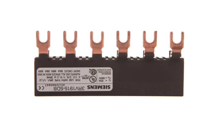 Szyna łączeniowa 3P widełkowa (6mod.) do 2 wyłączników 3RV1915-5DB