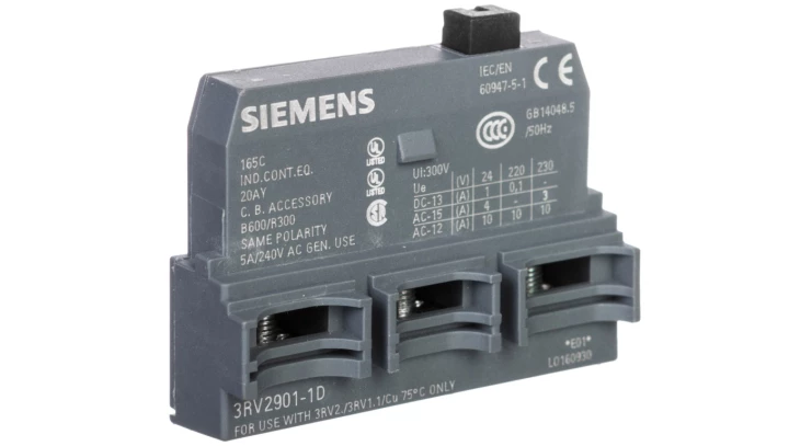 3RV2901-1D Styki pomocnicze CO czołowy