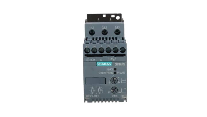 Softstart 3-fazowy 200-480VAC 6,5A 3kW/400V Uc=110-230V AC/DC S00 3RW3014-1BB14