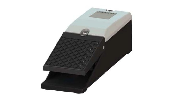 Przycisk nożny pojedynczy bez osłony szary z samopowrotem metal 2Z 2R 1 krok IP65 3SE2903-1AB20