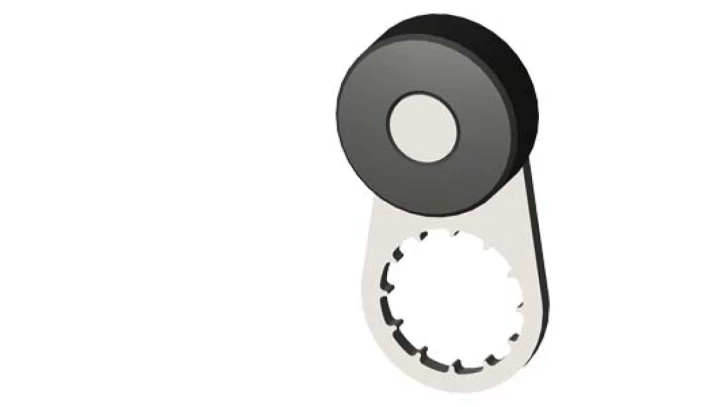 Dźwignia uchylna do 3SE51/52 stal nierdzewna prosta dł 21mm rolka 19mm z tworzywa 3SE5000-0AA31