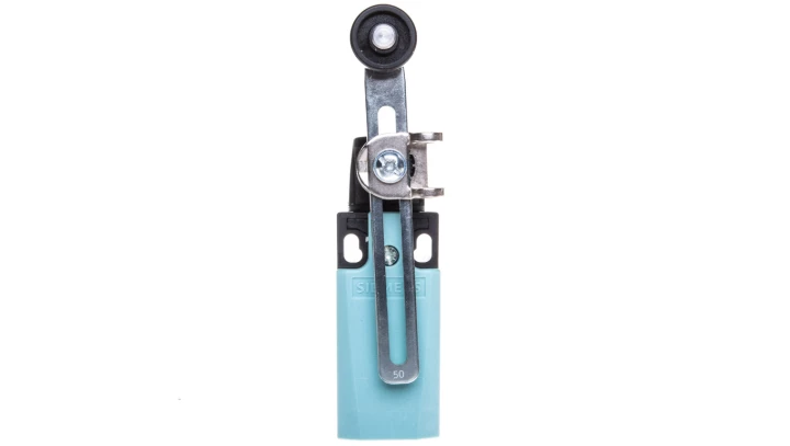 Wyłącznik krańcowy 1Z 1R migowe tworzywo 31mm dźwignia uchylna 100mm regulowana z rolką 19mm z tworzywa IP65 3SE5232-0HK50