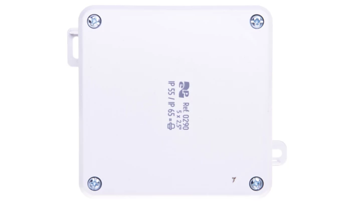 Puszka hermetyczna n/t 2K 98x98x46mm pusta IP55/IP65 szary 0290-04