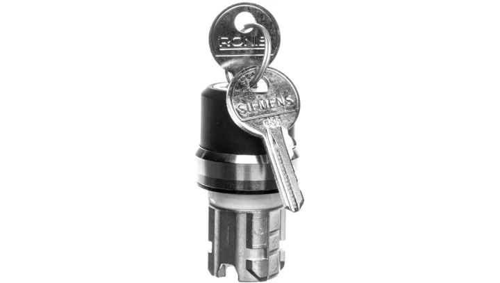 Napęd przełącznika 2 pożeniowy O-I 22mm z kluczem bez samopowrotu metal IP69k Sirius ACT 3SU1050-4CF01-0AA0