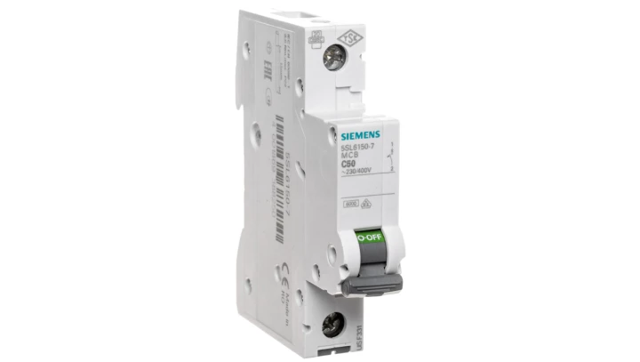 Wyłącznik nadprądowy 1P C 50A 6kA AC 5SL6150-7