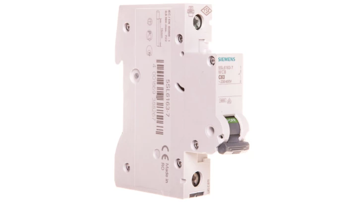 Wyłącznik nadprądowy 1P C 63A 6kA AC 5SL6163-7