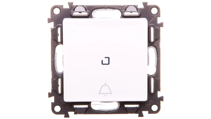 VALENA LIFE Przycsik /dzwonek/ z podświetleniem biały 752116