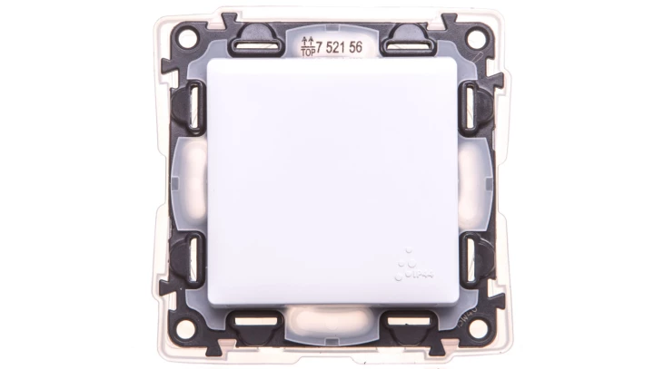 VALENA LIFE Łącznik schodowy biały IP44 10A 752156