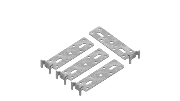 Łapy montażowe metalowe do muru kpl. 4szt. MSF 2000-30