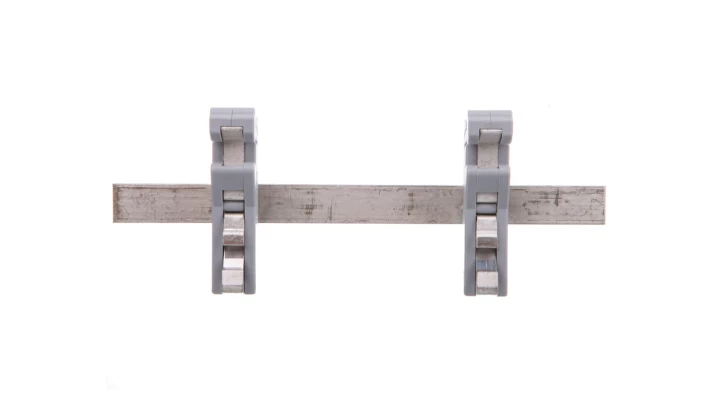 Szyna Cu 10x3mm dł 125mm mocowanie na TH35 do obejm do ekranów 790-115