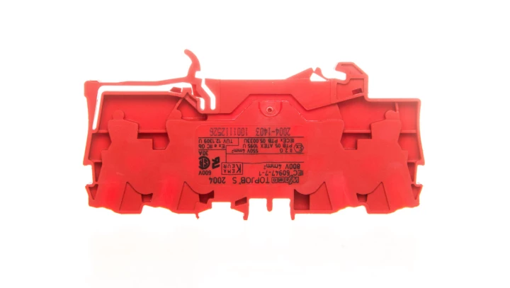 Złączka 4-przewodowa 4mm2 czerwona TOPJOBS 2004-1403