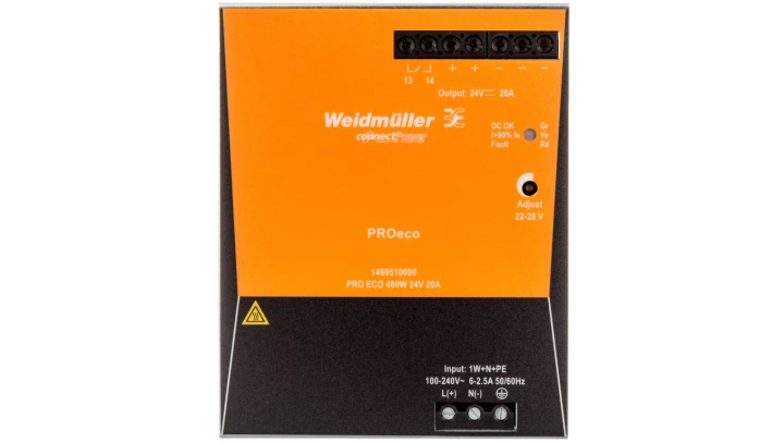 Zasilacz impulsowy 100-240V AC/24V DC 20A 480W PRO ECO 480W 24V 20A 1469510000