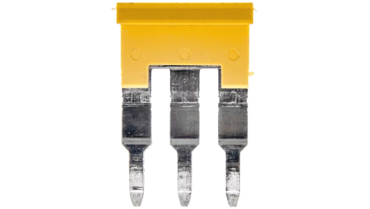 Mostek poprzeczny 3-torowy, raster 6,1mm żółty ZQV 4N/3 GE 1762630000