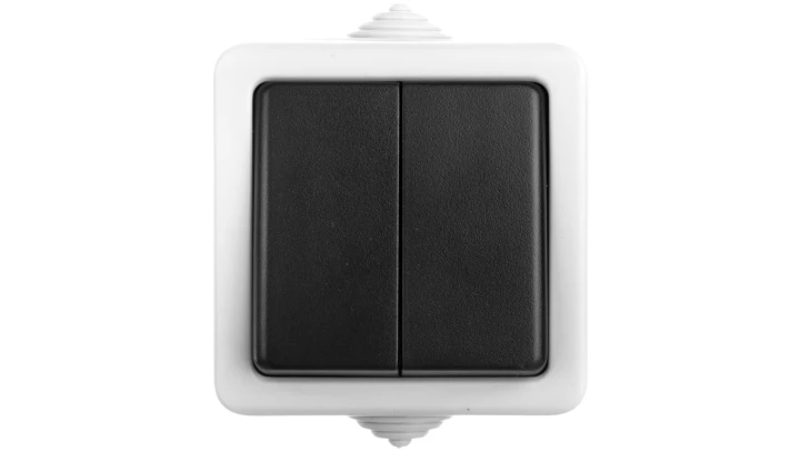 TEKNO Łącznik hermetyczny świecznikowy śrubowy 10AX 250V szary IP54 25351