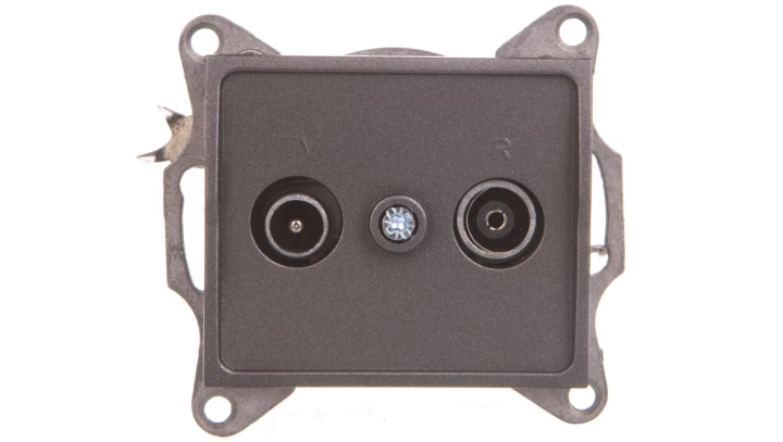 LOGI Gniazdo RTV końcowe grafit 021330041 25278