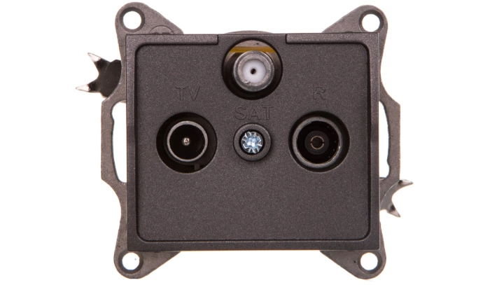 LOGI Gniazdo RTV/SAT końcowe grafit 021350041 25280