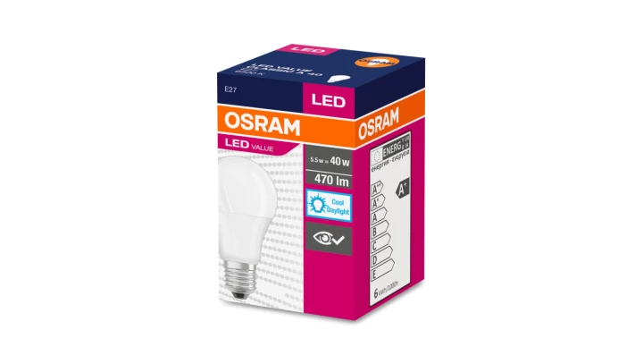 Żarówka LED E27 4.9W/5.5W 6500K 470lm EKZOS011
