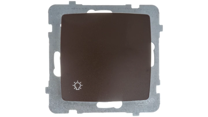 KARO Przycisk /światło/ czekoladowy metalik ŁP-5S/m/40