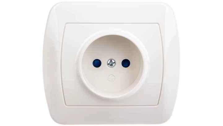 Simon Akord Gniazdo pojedyncze b/u 10A IP20 z przesłoną torów beżowe AG1ze/12