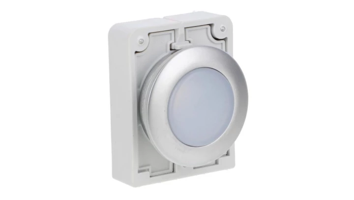 Główka lampki sygnalizacyjnej 30mm płaska biała M30C-FL-W 183287