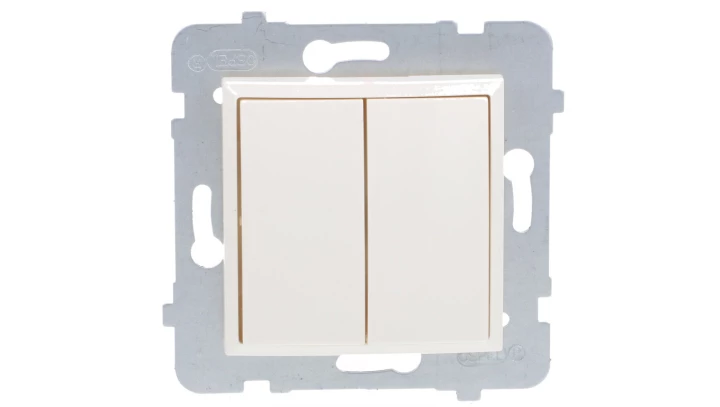 ARIA Łącznik dwugrupowy świecznikowy ecru ŁP-2U/m/27