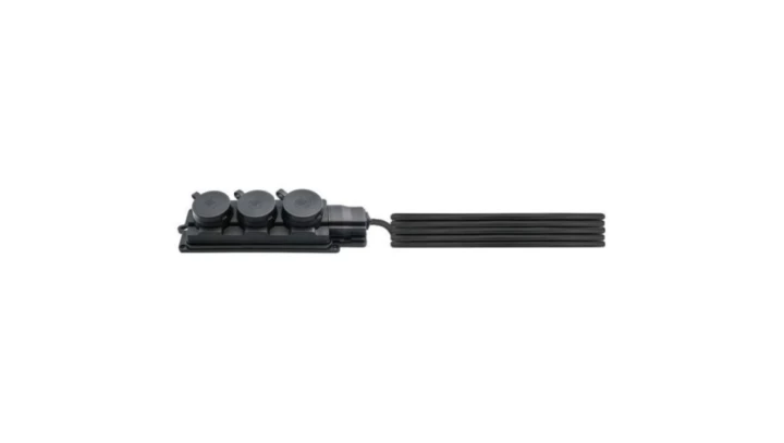 Przedłużacz gumowy 3-gniazda z/u 3m /H05RN-F 3G1,5/ czarny IP44 D.3159/3-3