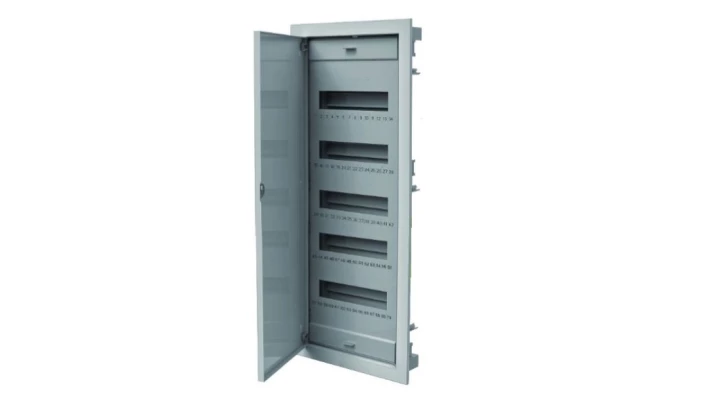 Rozdzielnica modułowa 5x12 podtynkowa RO-5 z metalowymi drzwiami IP40 (z N+PE) C.1560