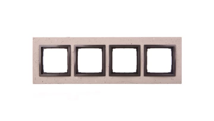Simon 54 Nature Ramka poczwórna beton - FUNDA MENTE DRN4/93