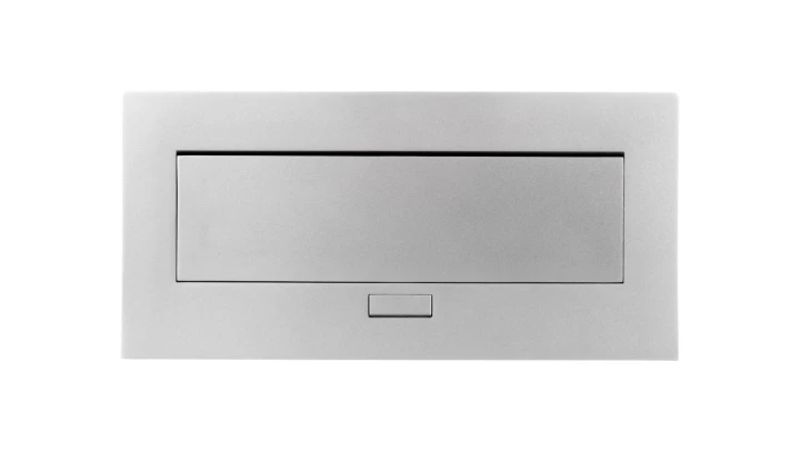 Przedłużacz biurkowy 223x108mm 3x gniazdo SHUCKO aluminium AE-PB03GS-53